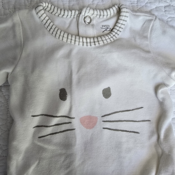 Pehr X Indigo Bunny Rabbit Onesie Long sleeve Bodysuit Set 0-3 Months - Picture 2 of 7